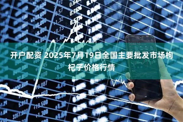 开户配资 2025年7月19日全国主要批发市场枸杞子价格行情